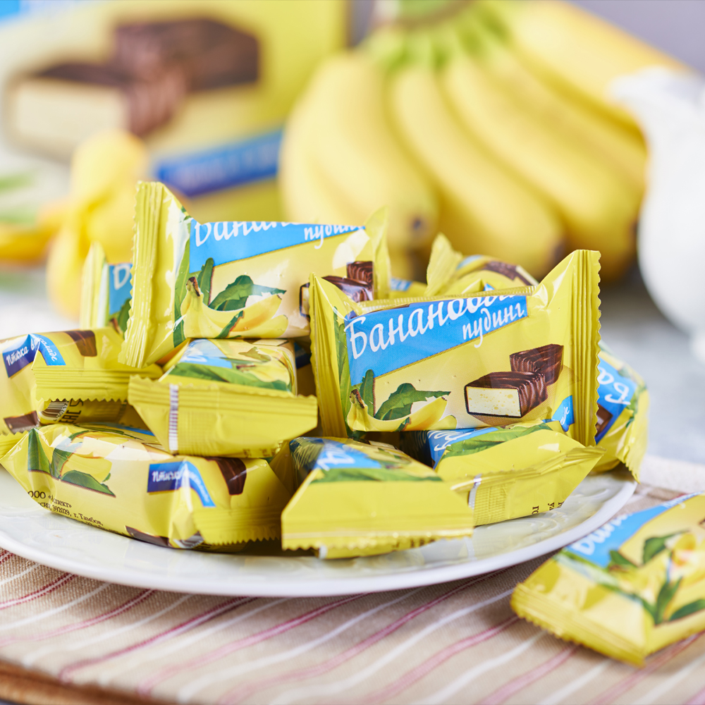 Конфеты птичка «Банановый пудинг»